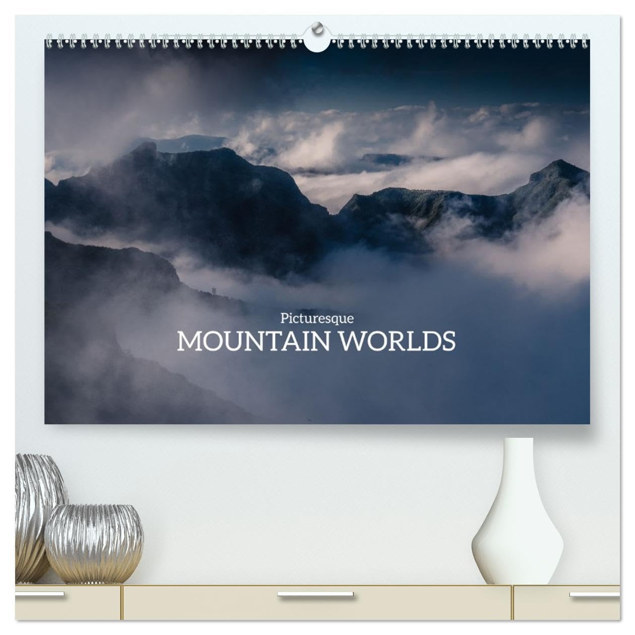 Picturesque Mountain Worlds (High Quality Premium Wall Calendar 2026 DIN A2 landscape),CALVENDO 12 Month Wall Calendar: Fantastic backdrops in the mountains to be discovered.