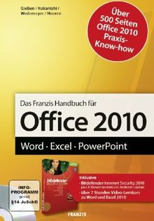 Office 2010 Handbuch: Word - Excel - PowerPoint