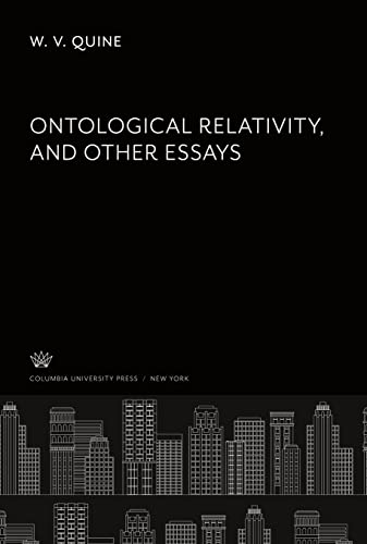 Ontological Relativity and Other Essays