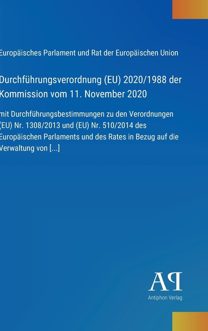 Durchführungsverordnung (EU) 2020/1988 der Kommission vom 11. November 2020