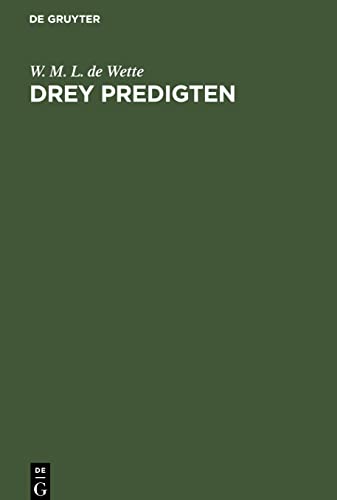 Drey Predigten