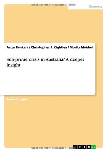 Sub-prime crisis in Australia? A deeper insight