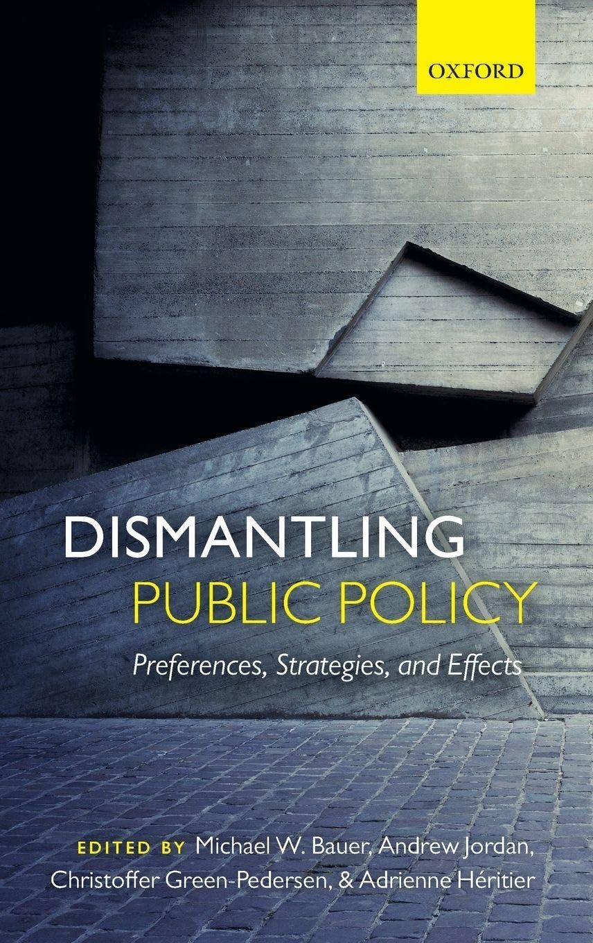 DISMANTLING PUBLIC POLICY C: Preferences, Strategies, and Effects