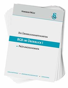 Überblickskarteikarten - BGB im Überblick I (Zivilrecht) (Karteikarten - Zivilrecht)