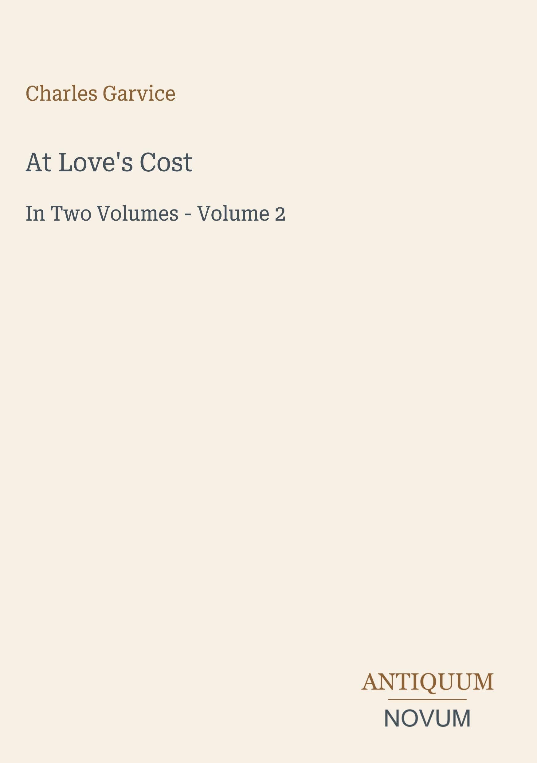 At Love's Cost
