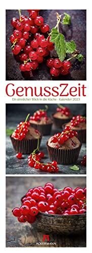 GenussZeit Kalender 2023, Triplet-Wandkalender im Hochformat (24x66 cm) - Lifestyle-, Küchen-Kalender, Gourmets, Kulinarisch