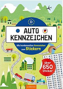 Autokennzeichen - Alle bundesweiten Kennzeichen zum Stickern: Über 650 Sticker