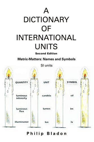 A DICTIONARY OF INTERNATIONAL UNITS: Metric-Matters: Names and Symbols