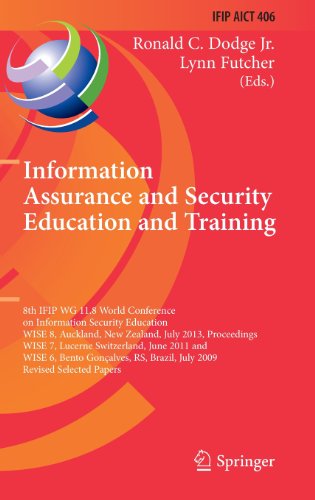 Information Assurance and Security Education and Training: 8th IFIP WG 11.8 World Conference on Information Security Education, WISE 8, Auckland, New ... in Information and Communication Technology)