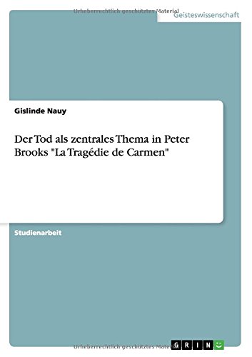 Der Tod als zentrales Thema in Peter Brooks La Tragédie de Carmen
