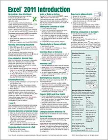 Excel 2011 for Mac: Introduction Quick Reference Guide (Cheat Sheet of Instructions, Tips & Shortcuts - Laminated Cards) von Beezix Inc. | Buch | Zustand sehr gut