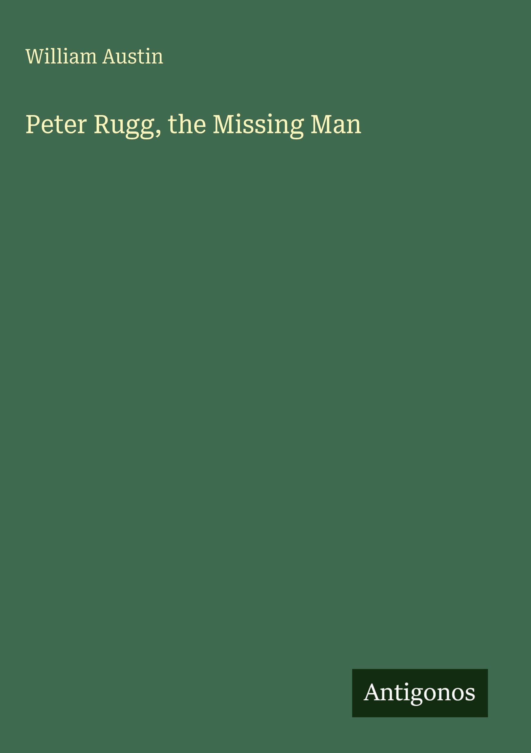 Peter Rugg, the Missing Man