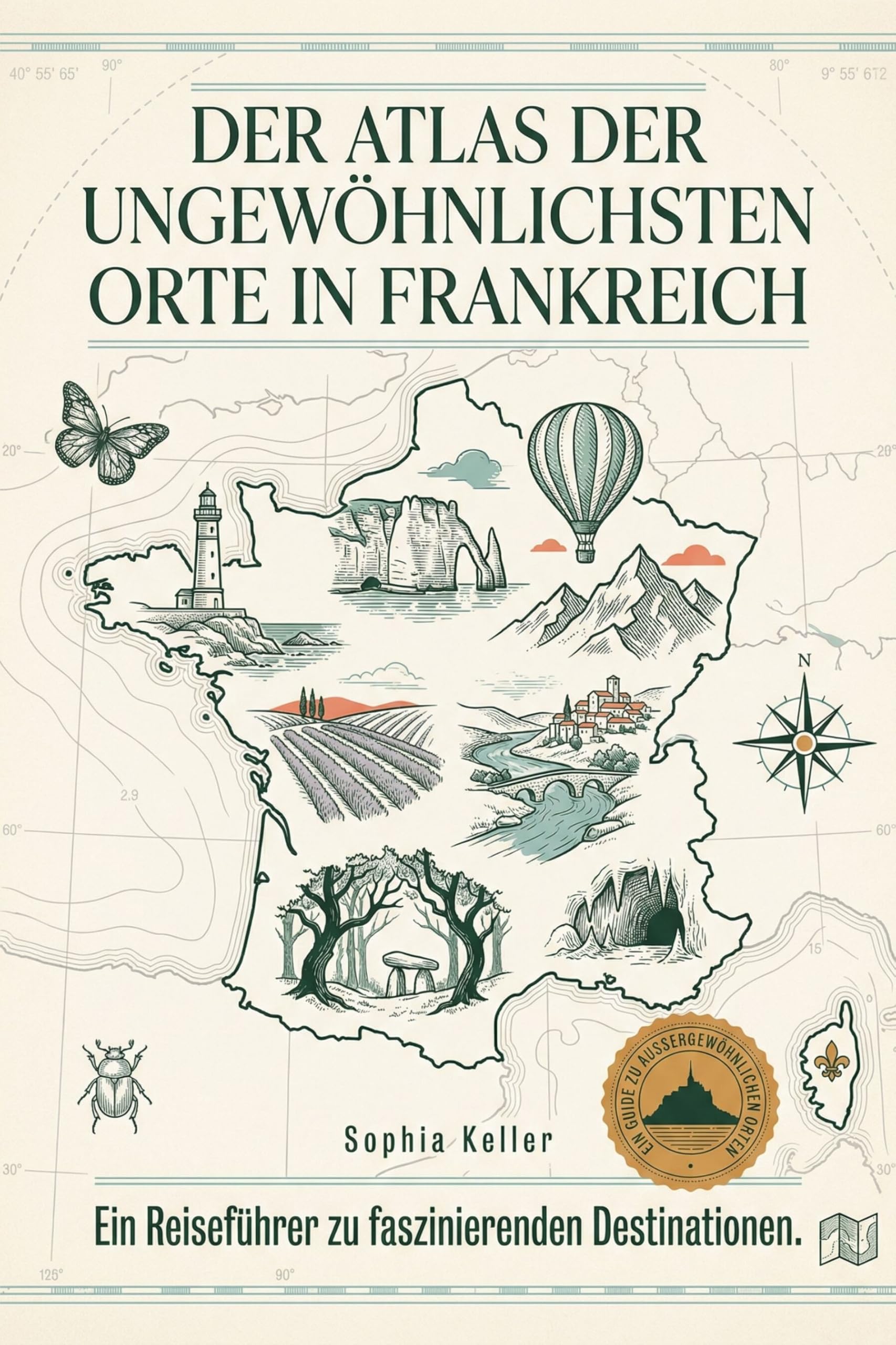 Der Atlas der ungewöhnlichsten Orte in Frankreich: Ein Reiseführer zu faszinierenden Destinationen. Der ultimative Guide für Entdecker und Abenteurer. Das perfekte Geschenk für Frankreich-Fans