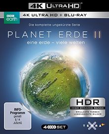 Planet Erde II: Eine Erde - viele Welten (4K Ultra HD) (2 BR4K) (+2 BRs) [Blu-ray]
