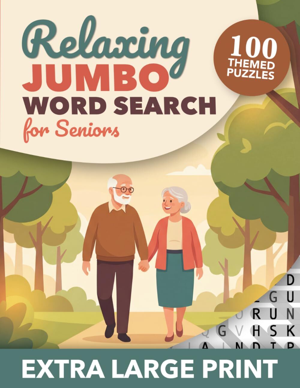 Relaxing Jumbo Word Search for Seniors - Extra Large Print