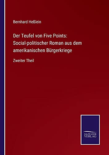Der Teufel von Five Points: Social-politischer Roman aus dem amerikanischen Bürgerkriege: Zweiter Theil