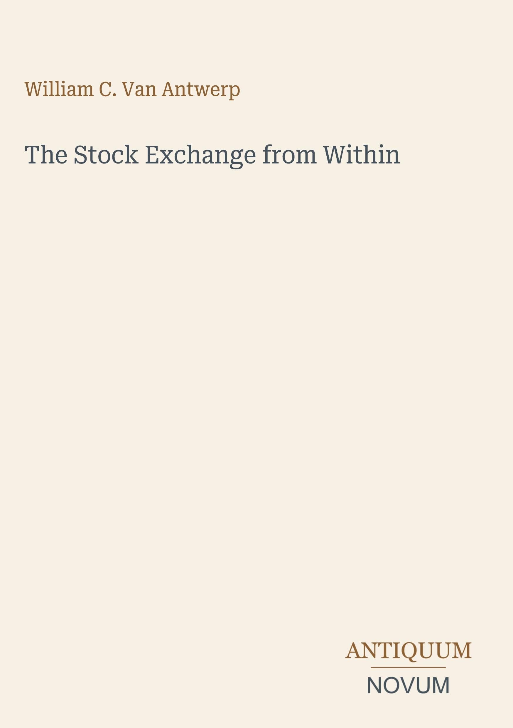 The Stock Exchange from Within