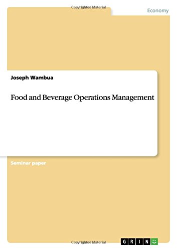 Food and Beverage Operations Management