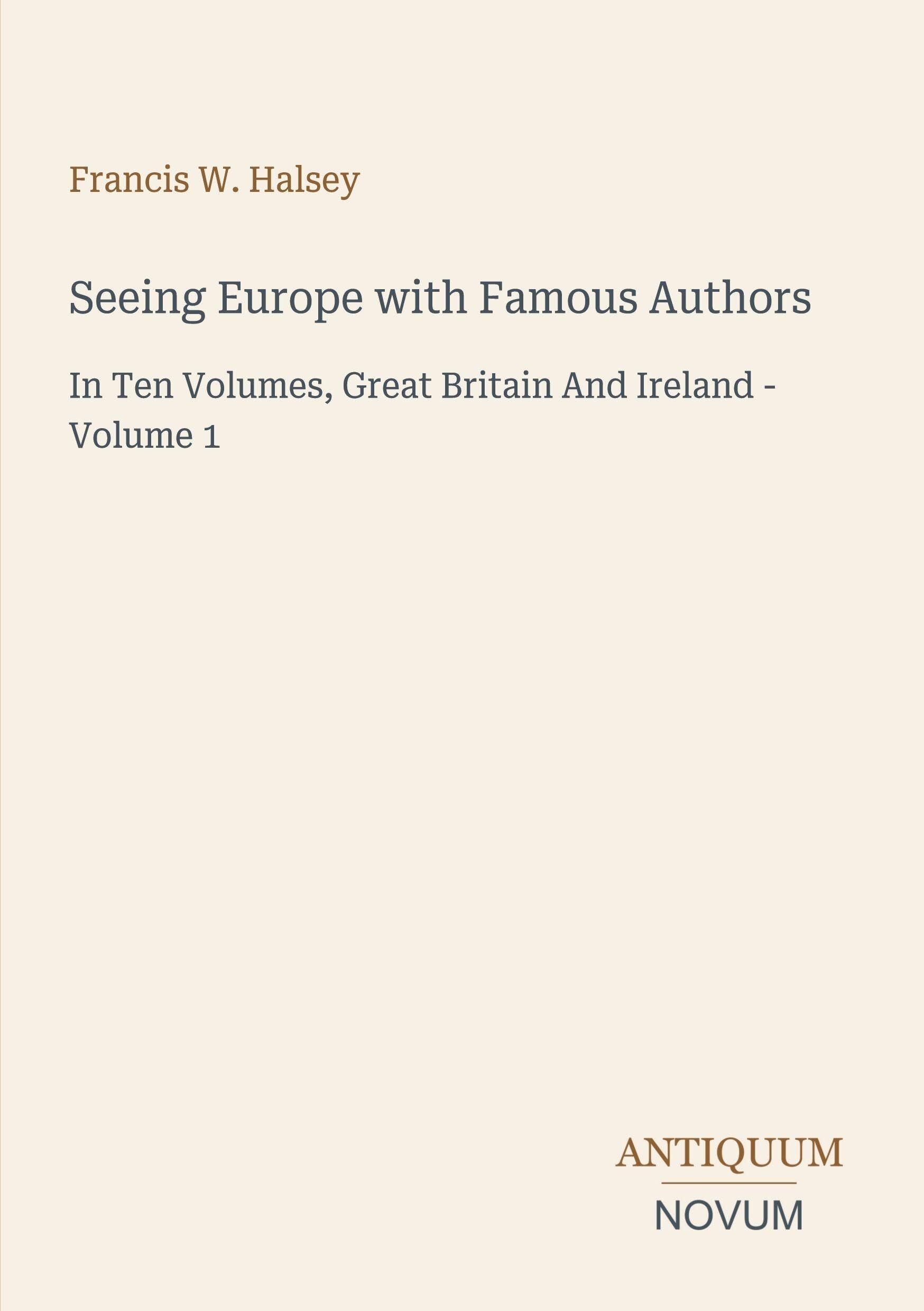 Seeing Europe with Famous Authors