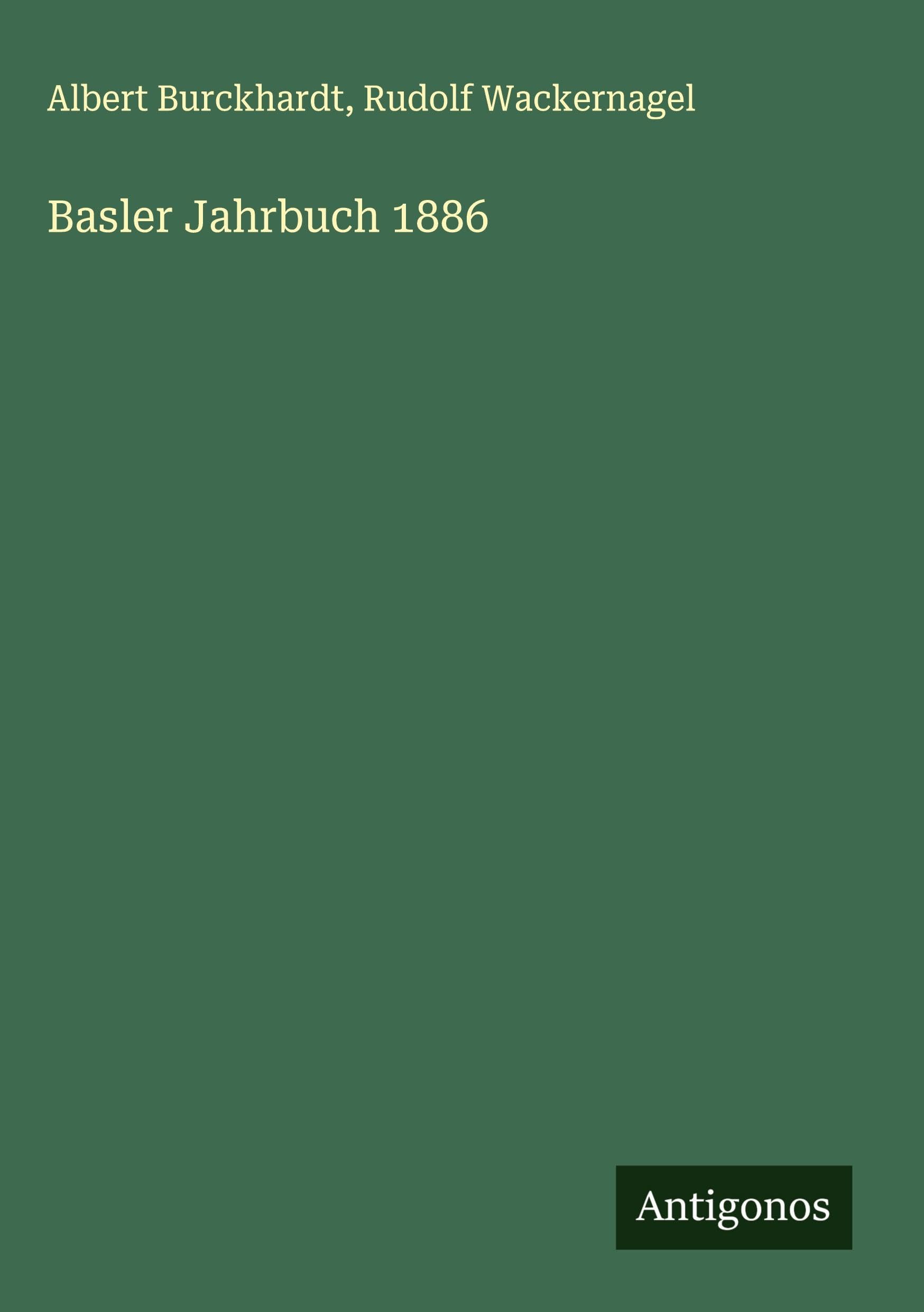 Basler Jahrbuch 1886