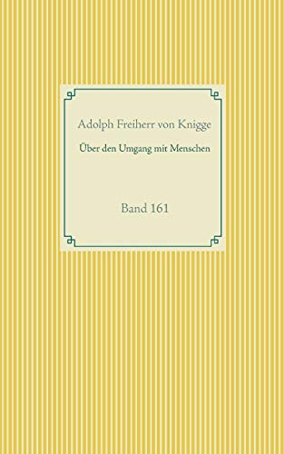Über den Umgang mit Menschen: Band 161