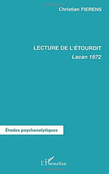 Lecture de L'étourdit : Lacan 1972