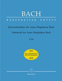 Klavierbüchlein für Anna Magdalena Bach (1725). Spielpartitur mit Fingersätzen