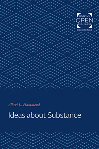 Ideas about Substance (Seminar in the History of Ideas)