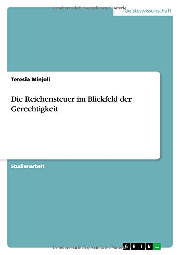 Die Reichensteuer im Blickfeld der Gerechtigkeit
