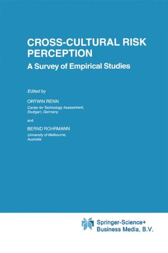 Cross-Cultural Risk Perception: A Survey of Empirical Studies (Risk, Governance and Society)