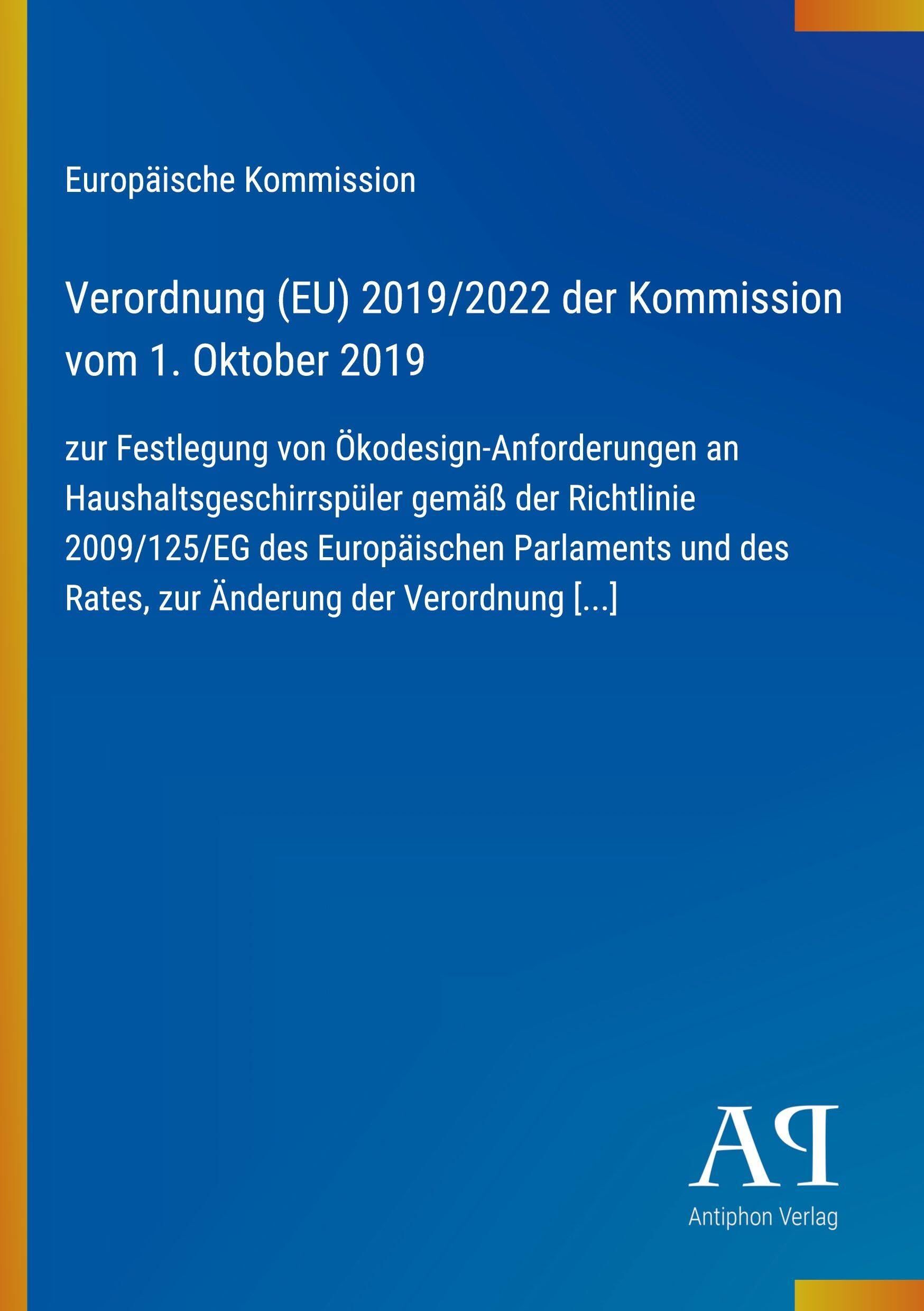 Verordnung (EU) 2019/2022 der Kommission vom 1. Oktober 2019