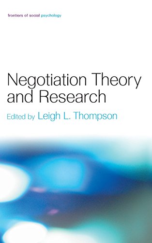 Negotiation Theory and Research (Frontiers of Social Psychology)