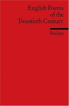 English Poems of the Twentieth Century.