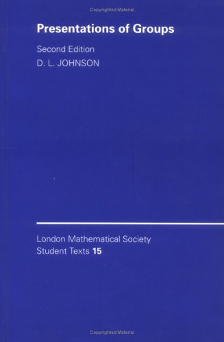 Die Buchhandlung in Oelde hat das Buch LMSST: 15 Presentation of Group 2ed (London Mathematical Society Student Texts)