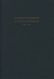 Ausgewählte Aufsätze von Walter Schlesinger 1965-1979