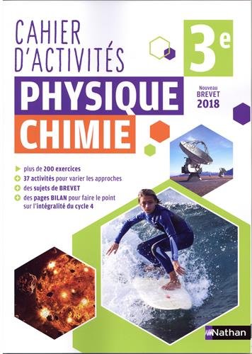 Physique-chimie 3e : Cahier D'activités
