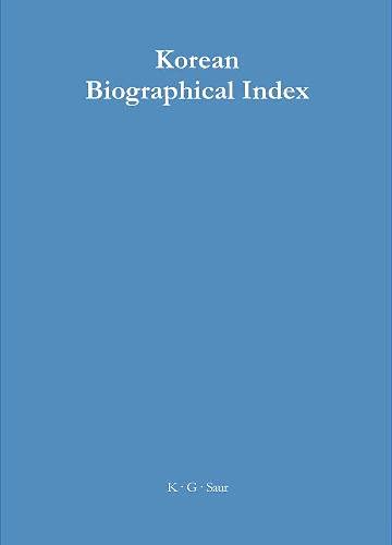 Korean Biographical Index - Neu