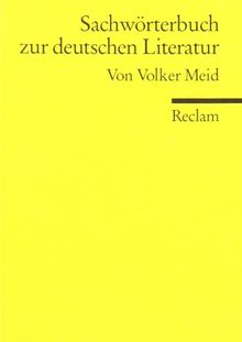 Sachwörterbuch zur deutschen Literatur