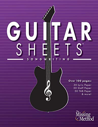 Triola, Christian J. Guitar Sheets Songwriting Journal, Over 100 Pages Of Blank Lyric Paper, Staff Paper, Tab Paper, & More