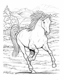 Wonderful World of Horses Coloring Book (Dover Coloring Books) (Dover Nature Coloring Book)