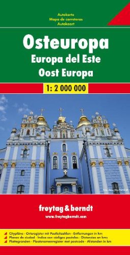 Freytag & Berndt Autokarte   AK 2002   Freytag & Berndt Autokarte Osteuropa Europa del Este Oost Europa  Eastern Europe  Europe de l Est  Europa orientale Karte (im Sinne von Landkarte)