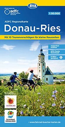 ADFC-Regionalkarte Donau-Ries, 1:50.000, reiß- und wetterfest, GPS-Tracks Download: Mit 10 Tourenvorschlägen für kleine Rauszeiten: Von Wassertrüdingen bis zur Donau (ADFC-Regionalkarte 1:50000)
