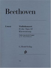 Violinkonzert D-Dur Op. 61 Vl & Orch. Violine, Klavier
