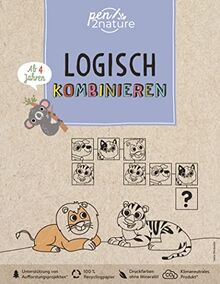 Logisch kombinieren. Für Kinder ab 4 Jahren: pen2nature: 100% Recyclingpapier - klimaneutrale Produktion - unterstützt Aufforstungsprojekte