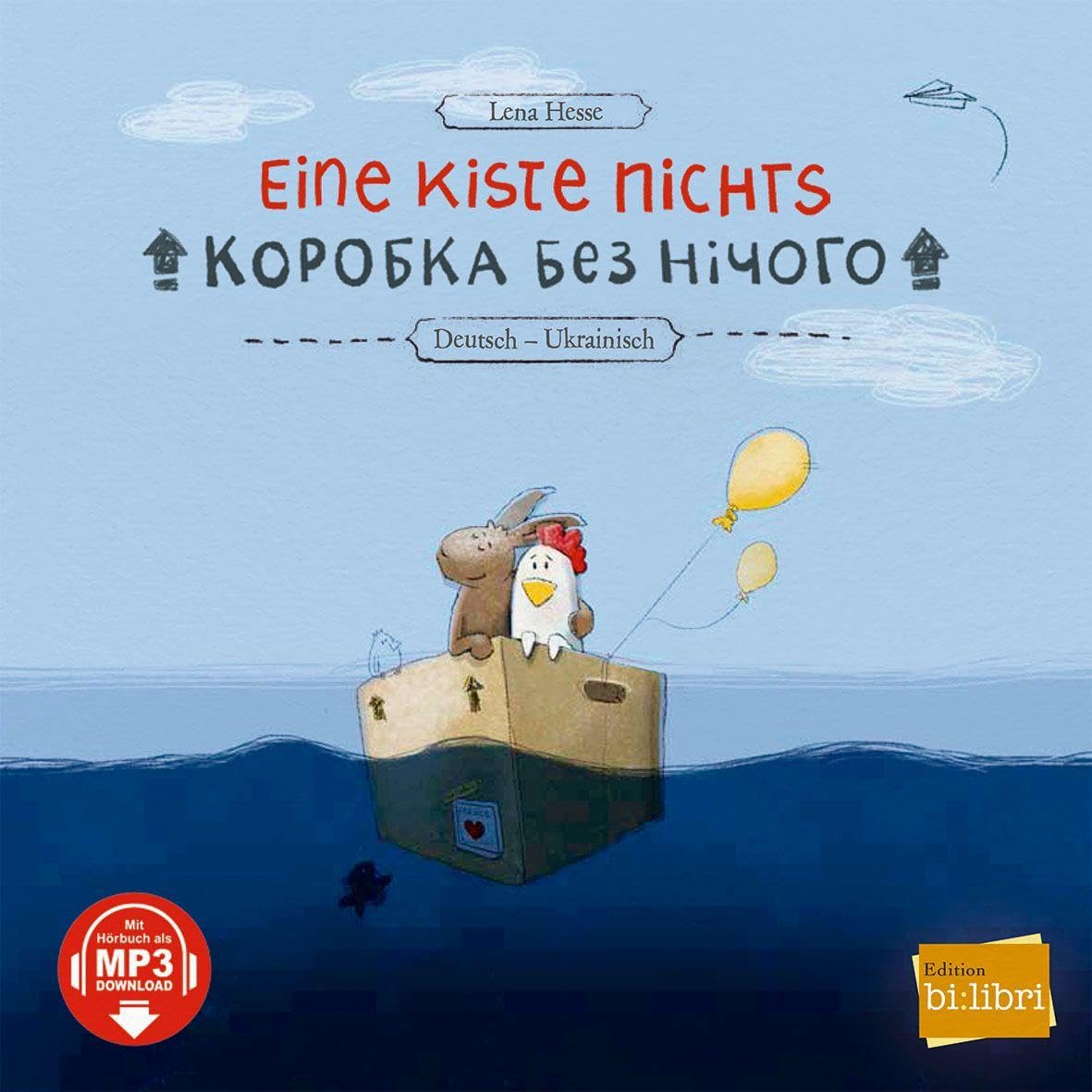 Eine Kiste Nichts (Deutsch-Ukrainisch): Zweisprachiges Kinderbuch mit MP3-Hörbuch zum Herunterladen