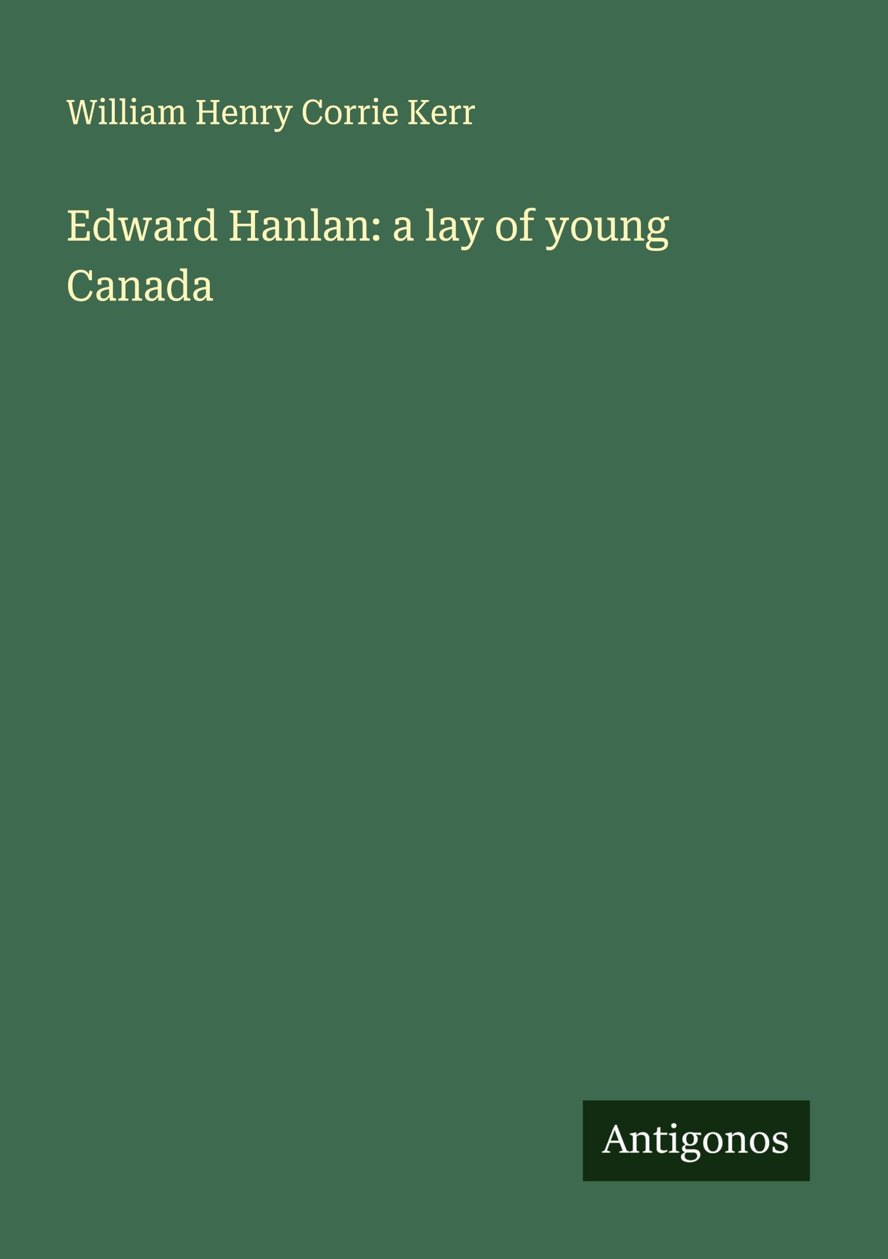Edward Hanlan: a lay of young Canada