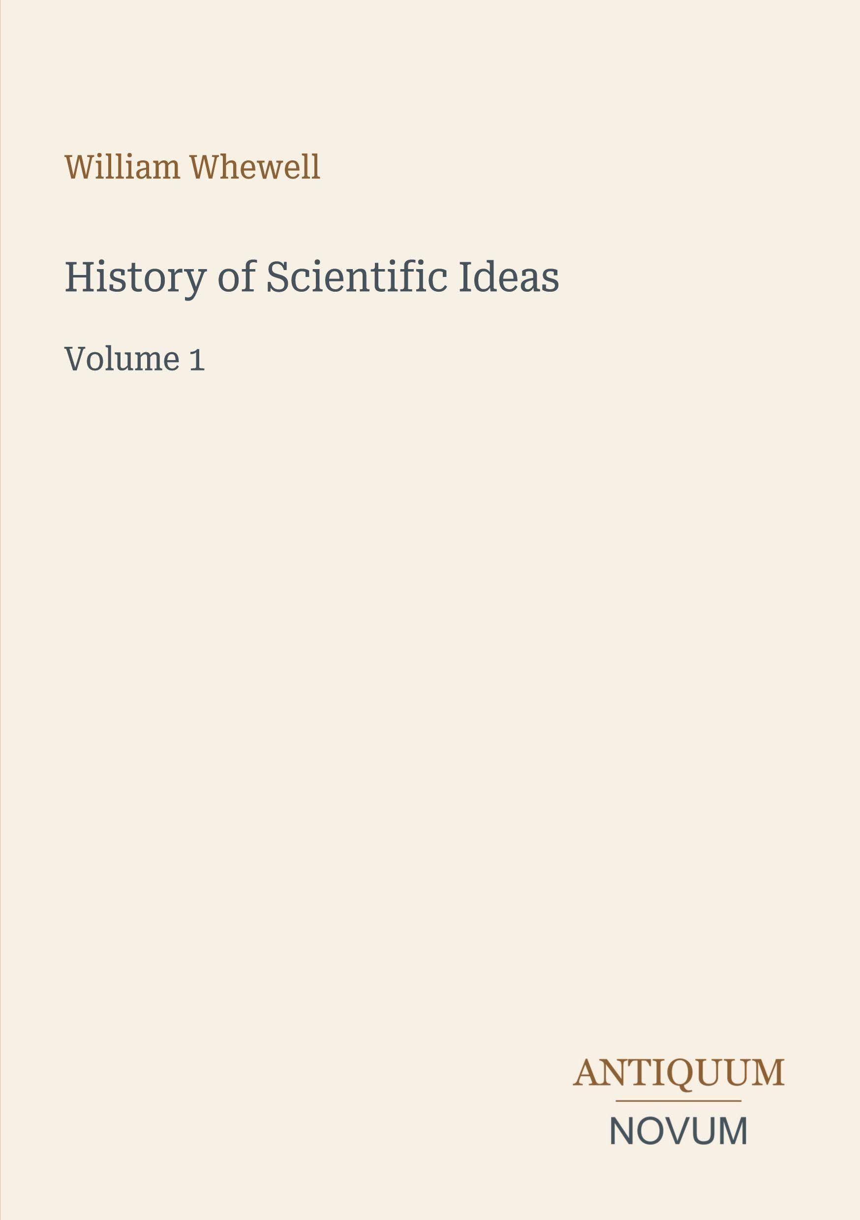 History of Scientific Ideas