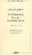 Lipsius, Justus: Lipsius, J: De Constantia. Von der Standhaftigkeit