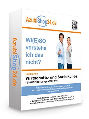 Lernkarten Wirtschafts- und Sozialkunde (Steuerfachangestellte/r): Erfolgreiche Prüfungsvorbereitung auf die Abschlussprüfung