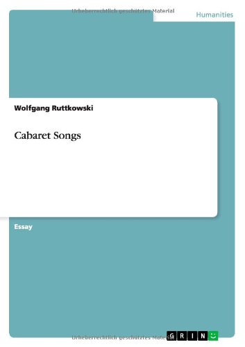 Cabaret Songs